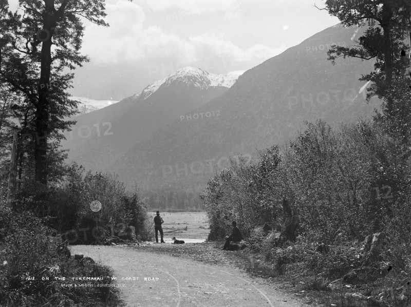 On the Taramakau, West Coast Road, c1880s. Creator: Burton Brothers.