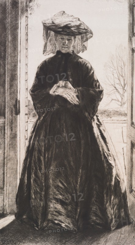The garden door, 1909. Creator: Francis Dodd.