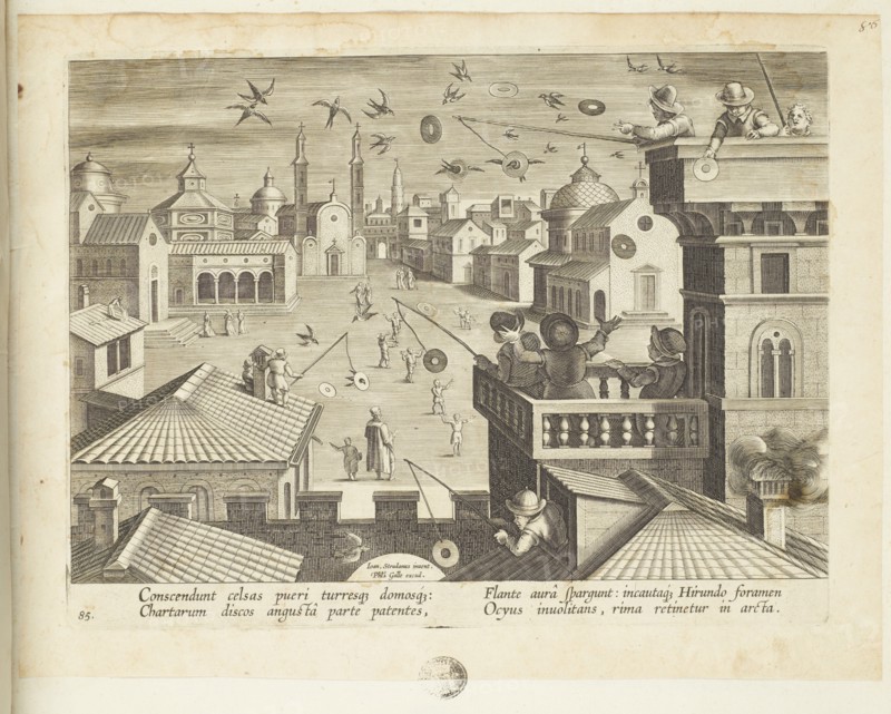 Venationes ferarum, avium, piscium (Hunts of wild animals, birds and fish). Plate 85, 1596. Creator: Hans Collaert the Younger.
