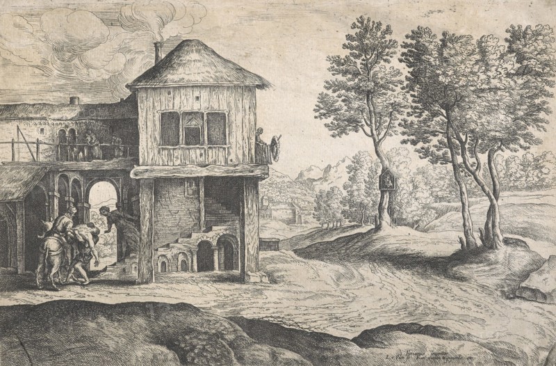 The good Samaritan,  Mid 17th century. Creator: Lucas van Uden.