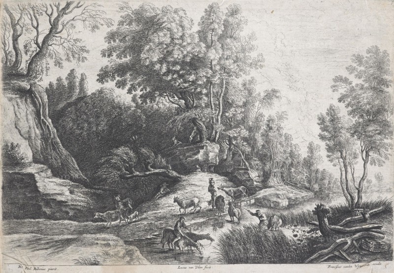 The watering place,  c. 1629-40. Creator: Lucas van Uden.