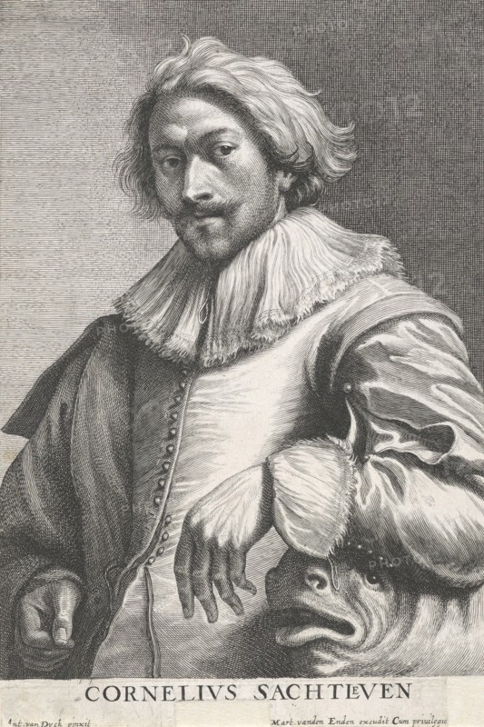 Cornelis Saftleven. From Icones principum virorum ('The Iconography'),  before 1641. Creator: Lucas Vorsterman.