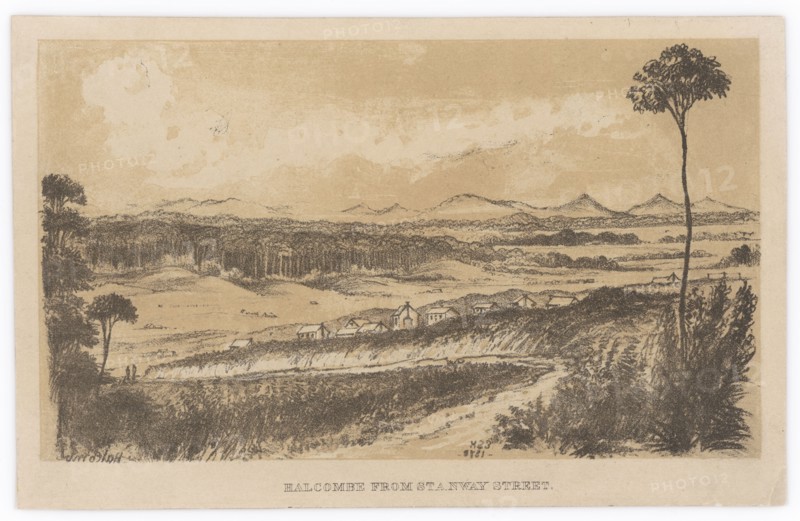 Halcombe from Stanway Street,  c.1878. Creator: Edith Stanway Halcombe.
