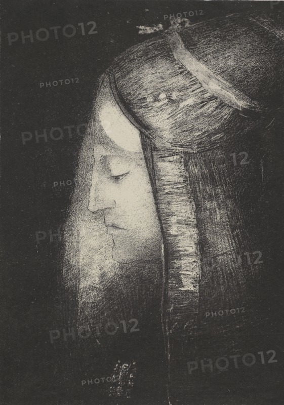 Profil de lumière (Profile of light), 1886. Creator: Odilon Redon.