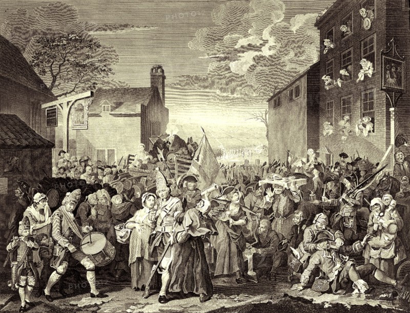 March to Finchley, 1806. Creators: Thomas Cook, William Hogarth.