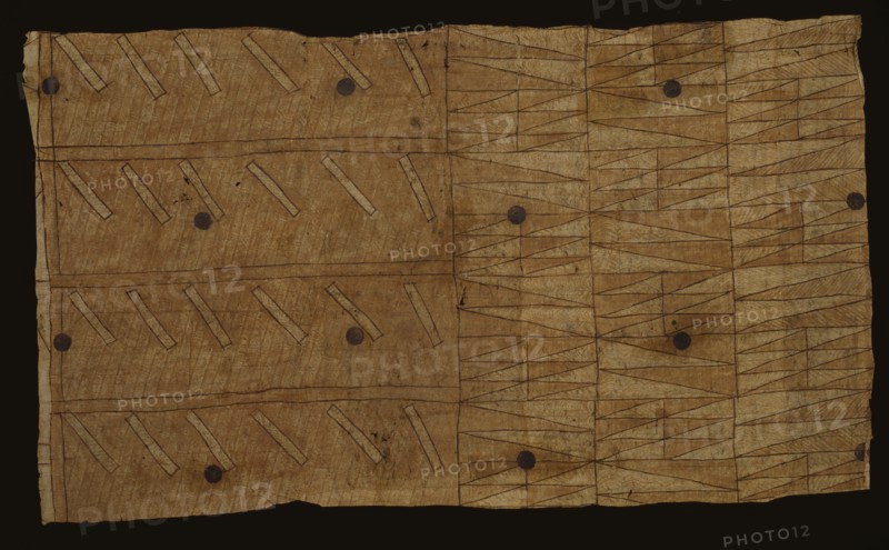 Ngatu (tapa cloth), 1800s. Creator: Unknown.
