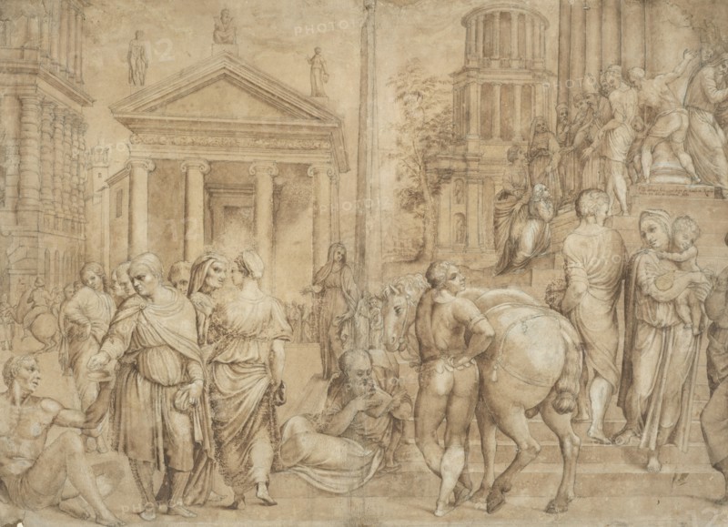 The presentation of the Virgin,  late 16th century. Creator: Unknown.