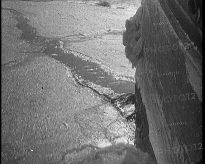 Sir Ernest Shackleton's Expedition Ship Cutting Through Sea Ice, 1922. Creator: British Pathe Ltd.