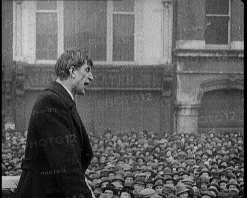 Eamon De Valera Giving an Impassioned Speech to Crowds in the Irish Free State, 1922. Creator: British Pathe Ltd.