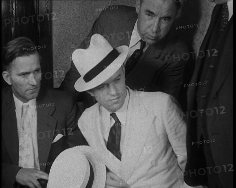 A Group of Male American Civilians Dressed in a Gangster Fashion, 1930. Creator: British Pathe Ltd.