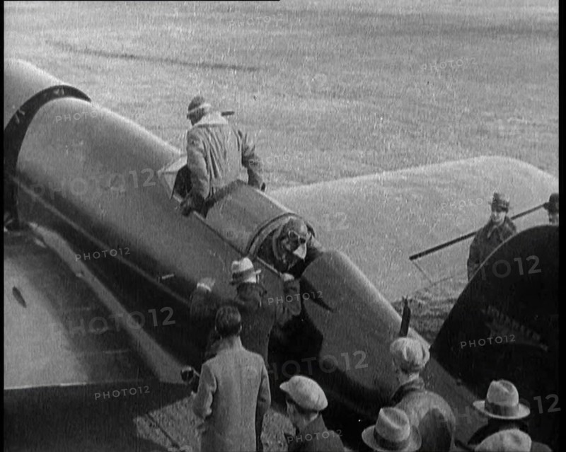 American Aviator Charles Augustus Lindbergh and His Wife Anne Morrow Lindbergh Wearing..., 1930s. Creator: British Pathe Ltd.