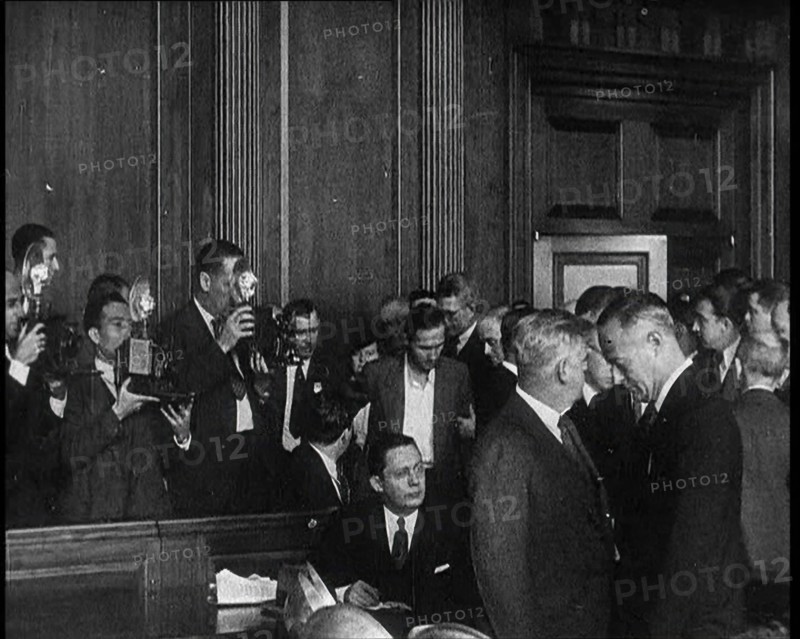 Bruno Richard Hauptmann Entering a Court Room for a Bail Hearing in Connection With the..., 1930s. Creator: British Pathe Ltd.