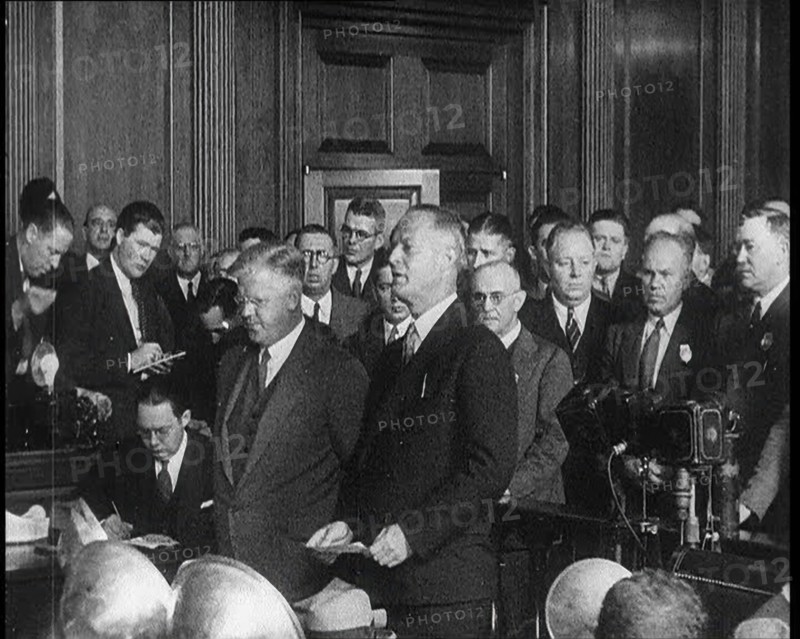Male American Civilians, Believed To Be Attorneys, Speaking During Bruno Richard Hauptman's..., 1930 Creator: British Pathe Ltd.