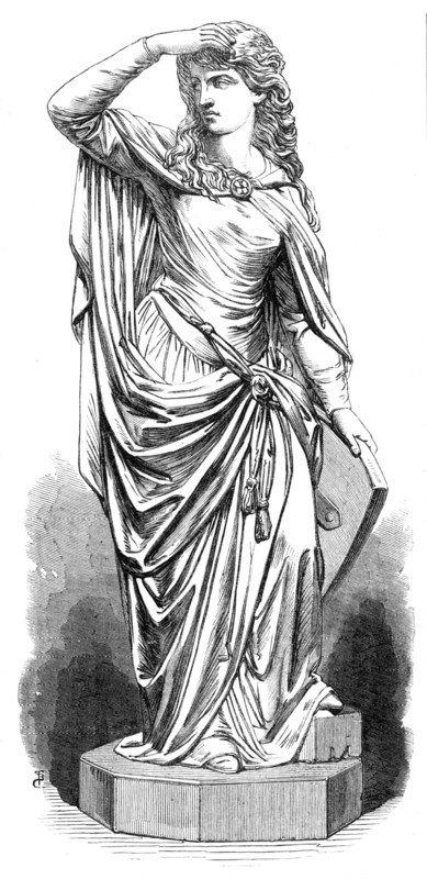 Elaine, by T. S. Westmacott, in the exhibition of the Royal Academy, 1868. Creator: Unknown.
