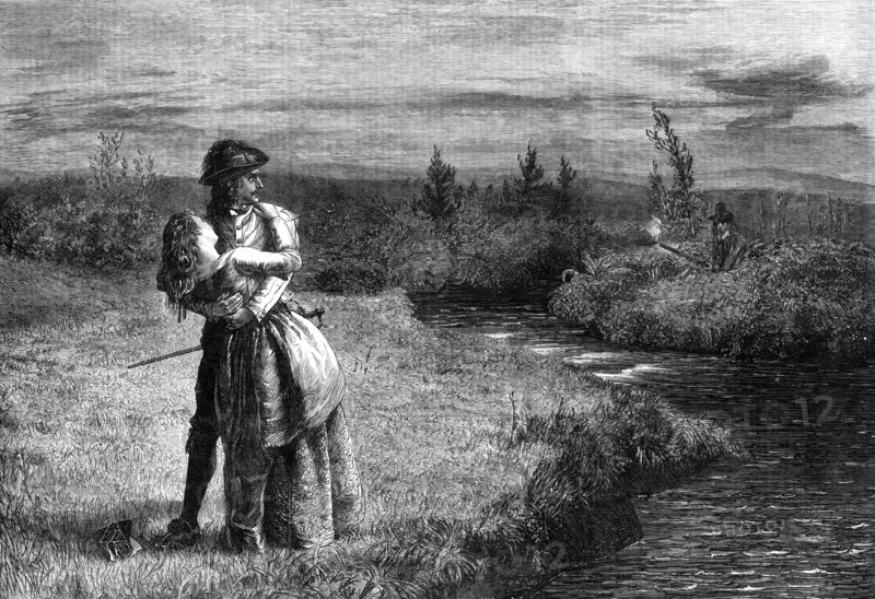 Fair Helen of Kirkconnel, by J. Archer, in the Exhibition of the Royal Academy, 1869. Creator: Unknown.