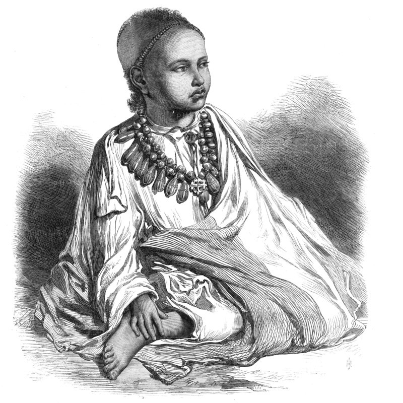Dejatch Alamaeo, son of Theodore, late King of Abyssinia, 1868. Creator: Unknown.