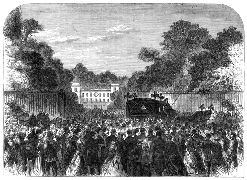 Funeral of the late Lord Brougham at Cannes, 1868. Creator: Unknown.