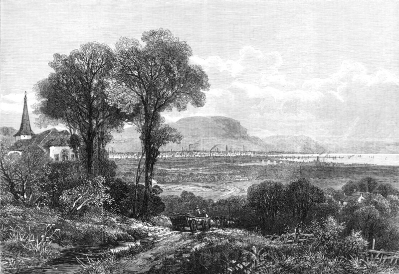 Prince Arthur in Ireland: Belfast, from Newtownbreda, 1869. Creator: Unknown.