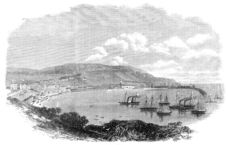 Prince Arthur's visit to the Isle of Man: Port Erin, 1869. Creator: Unknown.