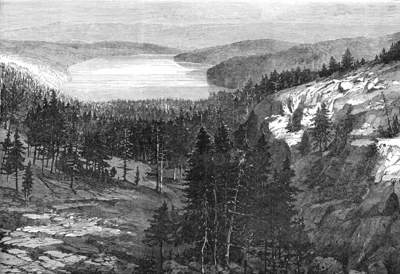 The Central Pacific Railway, North America: Donner Lake, 1868. Creator: Unknown.