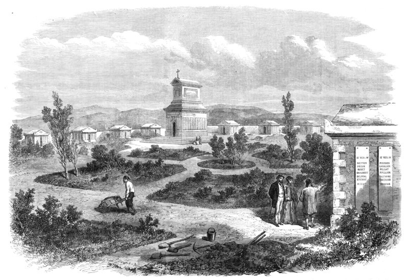 The Crimea Revisited: the French Cemetery, 1869. Creator: Unknown.