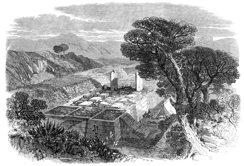 The Expedition to Abyssinia: ruins of an ancient Greek church at Agoola, 1868. Creator: Unknown.