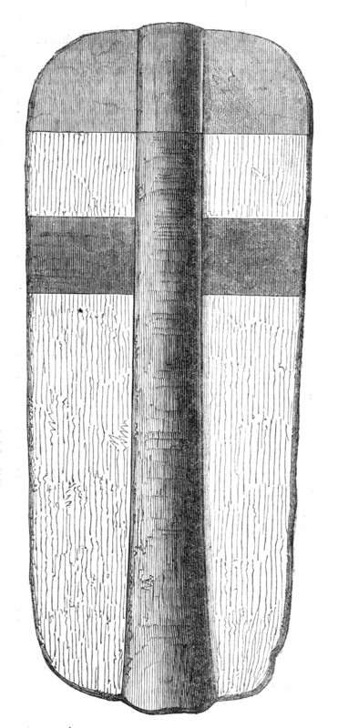 The Meyrick Collection at South Kensington: archer's shield, or 'pavois', Edward IV., 1869.  Creator: Unknown.