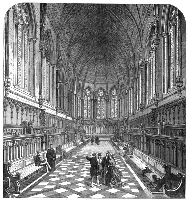 The New Chapel of St. John's College, Cambridge, 1869. Creator: Unknown.
