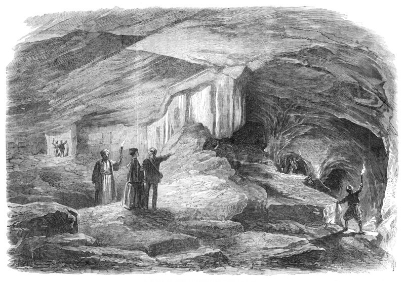 The Royal Caverns at Jerusalem, 1869. Creator: Unknown.