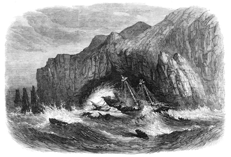 Wreck of the General Grant on the Auckland Islands, 1868. Creator: Unknown.