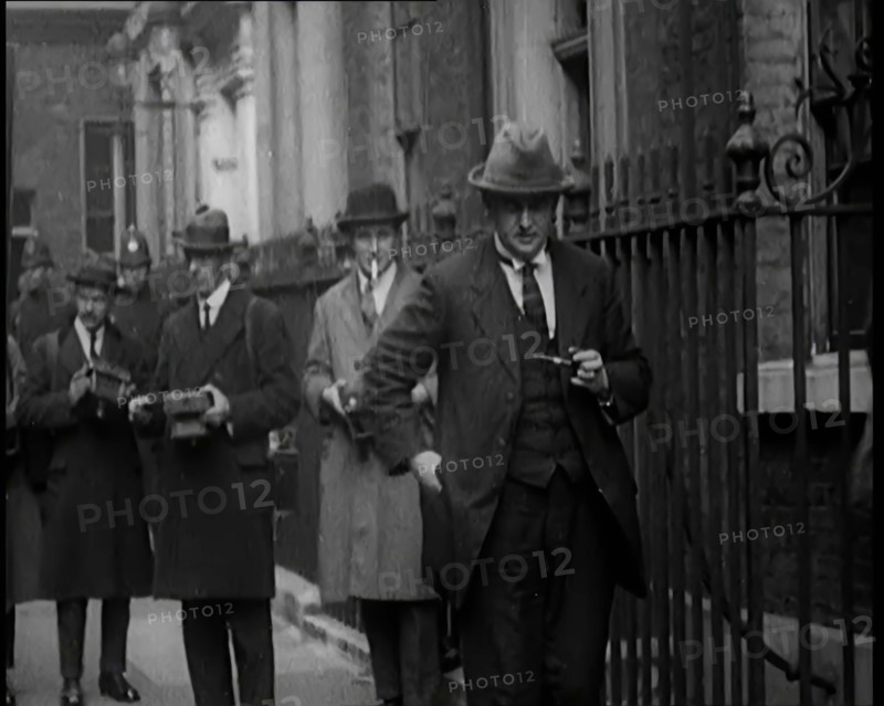 Members of Trade Unions Arriving at Downing Street, 1926. Creator: British Pathe Ltd.