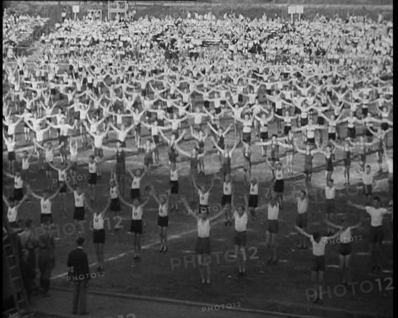 German People Exercising Outside, 1933. Creator: British Pathe Ltd.