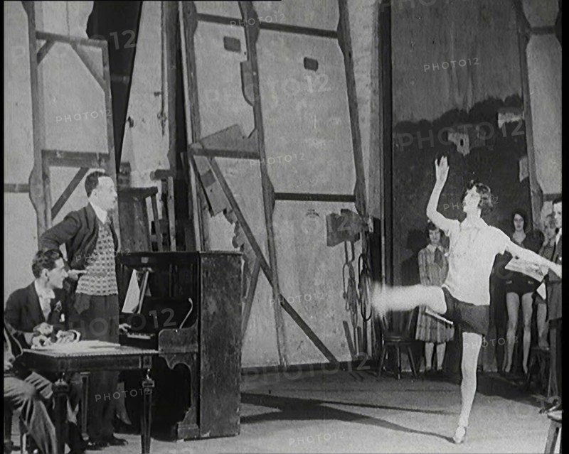 A Female Civilian Performing a Dance Routine With Lots of High Kicks and the a Handstand..., 1920s. Creator: British Pathe Ltd.