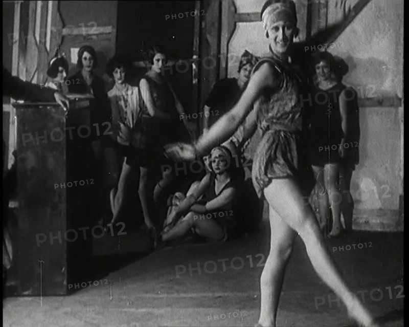 A Female Civilian Performing a Dance Routine  in a Studio, 1920s. Creator: British Pathe Ltd.