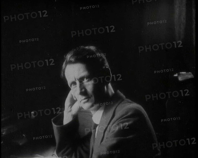 Mayor of Cork Thomas MacSwinney [sic] in His Office, 1920. Creator: British Pathe Ltd.