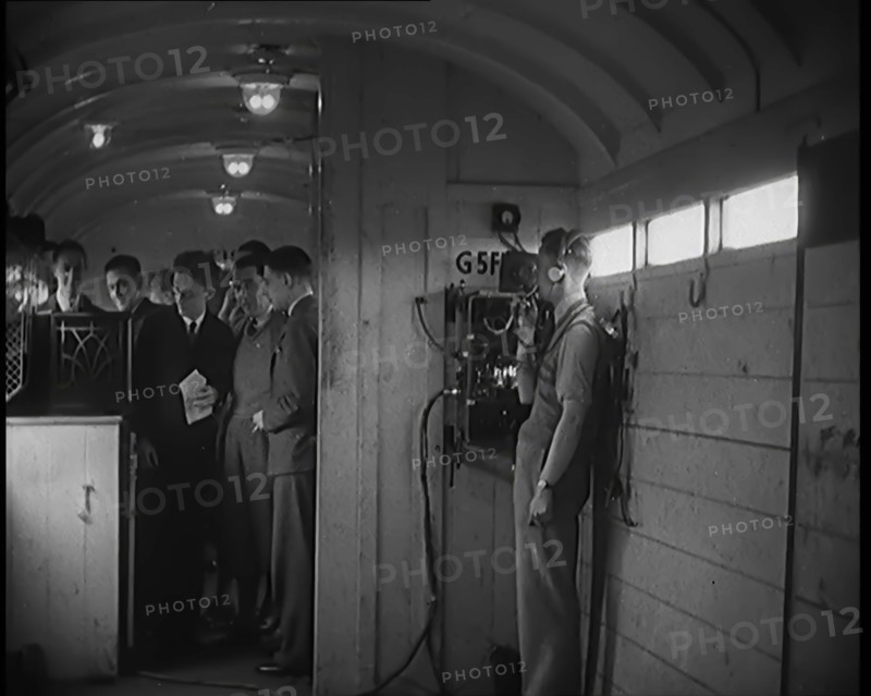 Radio Operator on a Train, 1931. Creator: British Pathe Ltd.