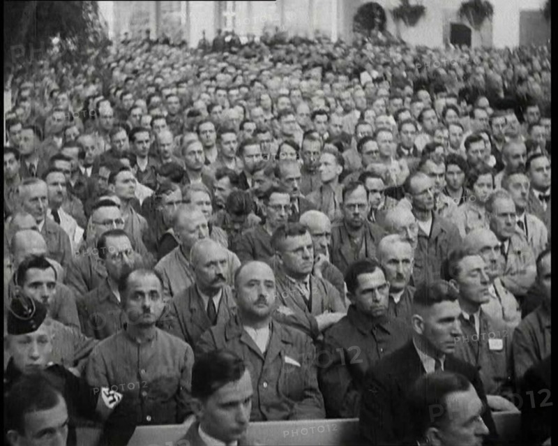 People Watching an  Orchestra in Nazi Germany, 1937. Creator: British Pathe Ltd.