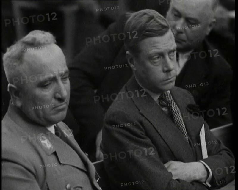 Edward, His Royal Highness the Duke of Windsor Watching an  Orchestra, 1937. Creator: British Pathe Ltd.