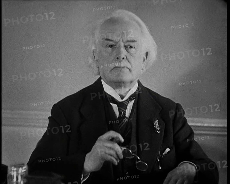 David Lloyd George Talking Directly to the Camera, 1930s. Creators: British Pathe Ltd, David Lloyd George.