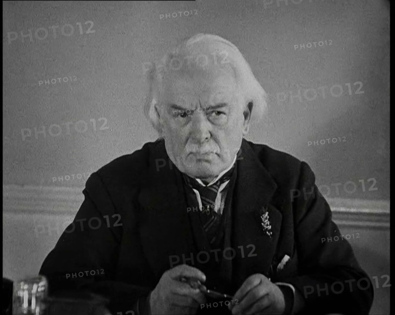 David Lloyd George Talking Directly to the Camera, 1930s. Creators: British Pathe Ltd, David Lloyd George.