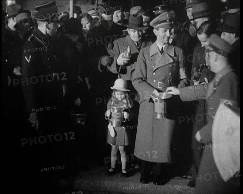 Joseph Goebbels Collecting for Charity, 1930s. Creator: British Pathe Ltd.