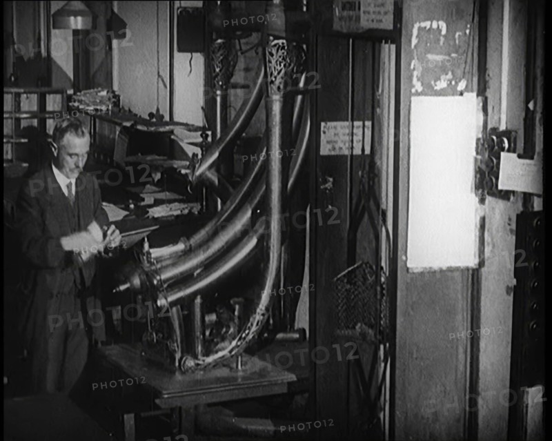 Worker in a Newspaper Office, 1921. Creator: British Pathe Ltd.