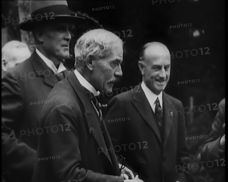 Members of the new National Government in the Garden of 10 Downing Street London..., 1931. Creator: British Pathe Ltd.