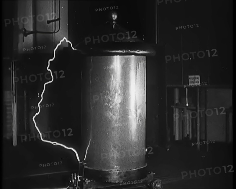 Scientific Equipment Generating Static Electricity, 1931. Creator: British Pathe Ltd.