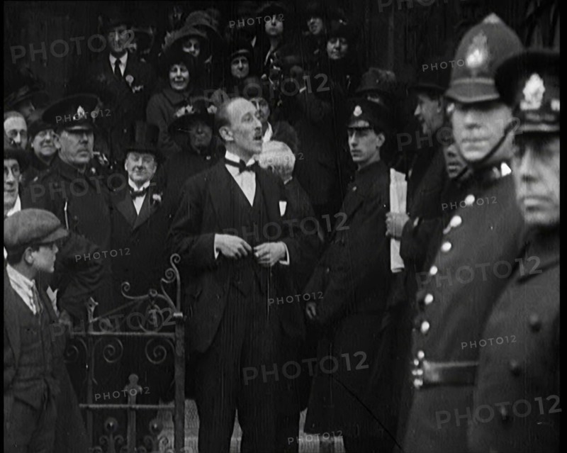 Mr Otho Nicholson After Winning the Westminster Abbey By-Election Making a Speech in Front..., 1924. Creator: British Pathe Ltd.
