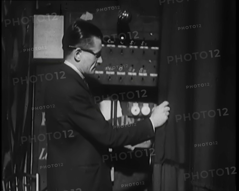 A Male Technician Backstage at the Theatre, 1931. Creator: British Pathe Ltd.