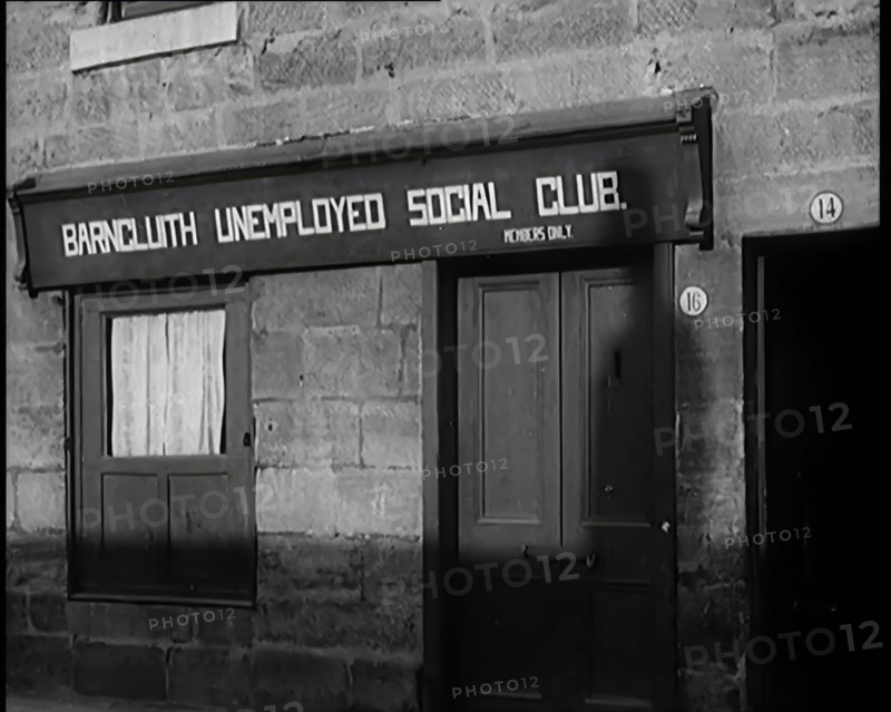Exterior of Barncluith Unemployed Social Club, 1931. Creator: British Pathe Ltd.