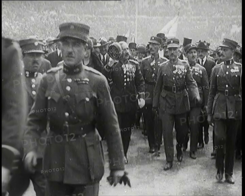 General Pangalos in a Crowd Filled Stadium, 1926. Creator: British Pathe Ltd.