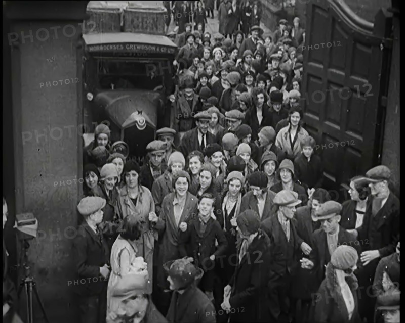 A Large Group of Workers Returning to the Factories, 1926. Creator: British Pathe Ltd.