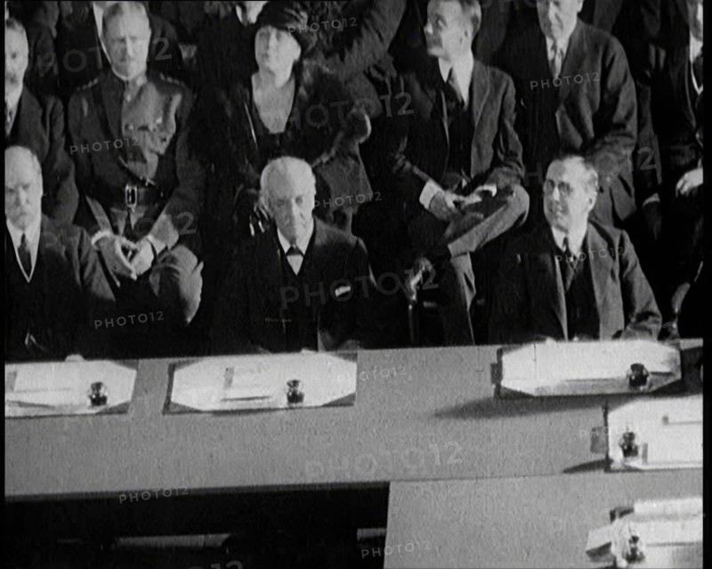 Delegates Seated at the Washington Naval Conference in the United States of America, 1921. Creator: British Pathe Ltd.